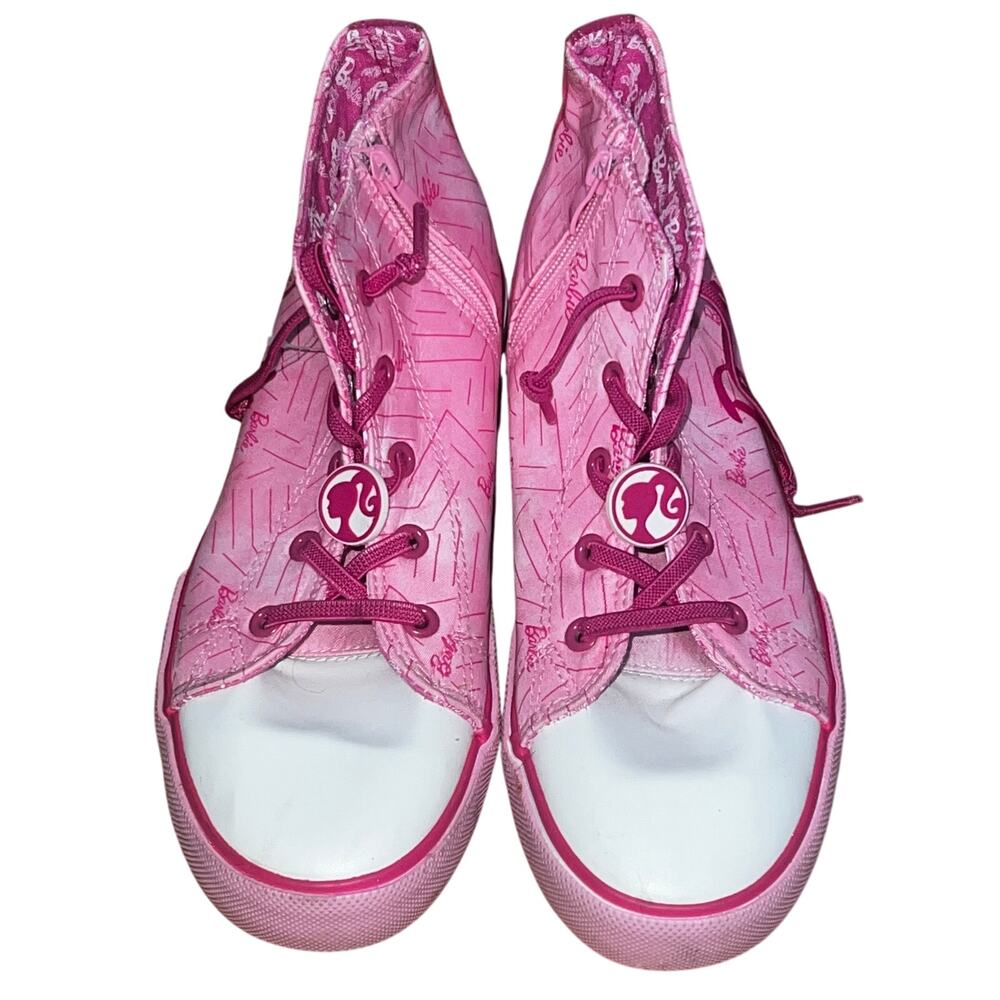 Ground Up Sneakers Girls 5 Barbie Pink Casual High Top Canvas Big Girl